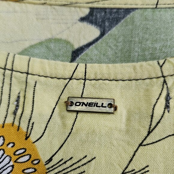 O'Neill O’Neill Neptune Floral Maxi A-line Side Slits Teal Dress Size S - Picture 9 of 9